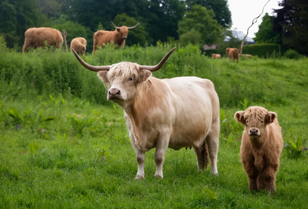 Highland Cattle dans le paysage